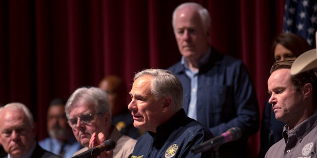 Texas Gov. Greg Abbott speaks during a news conference in Uvalde, Texas Wednesday, May 25, 2022. 