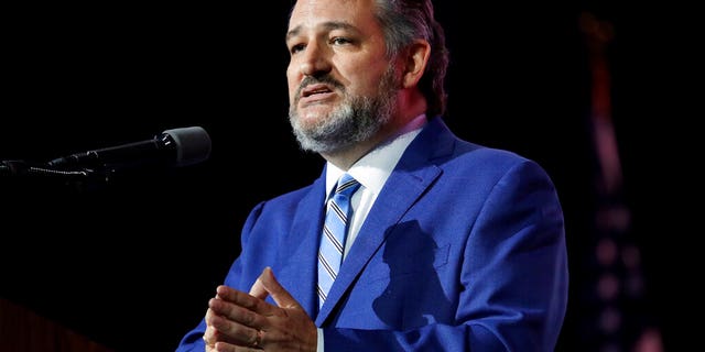 Sen. Ted Cruz, R-Texas, speaks during the Leadership Forum at the National Rifle Association Annual Meeting at the George R. Brown Convention Center in Houston, Texas, on May 27, 2022.