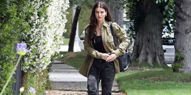 Aimee Osbourne was seen for the first time after escaping the Hollywood studio fire.