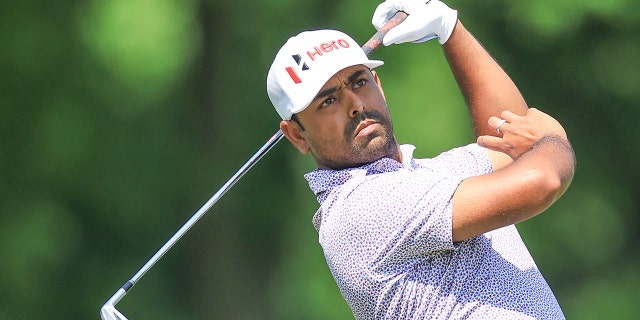 أنيربان لاهيري يستعد لبطولة 2022 PGA في Southern Hills Country Club في 18 مايو 2022 في تولسا ، أوكلاهوما.
