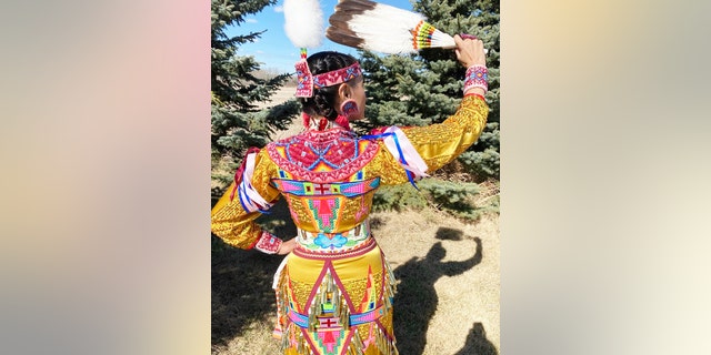 Ashley Callingbull is a jingle dancer.