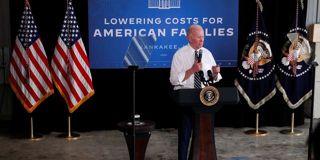 U.S. President Joe Biden delivers remarks on the impact of Russia's invasion of Ukraine on food supply and prices, and his Administration's efforts to support farmers and food processors, Kankakee, Illinois, U.S., May 11, 2022.