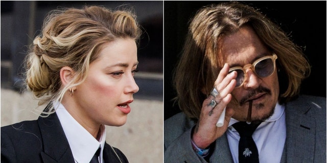 Amber Heard em 13 de abril e Johnny Depp em 11 de abril. 