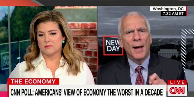 White House economic advisor Jared Bernstein appeared on CNN alongside host Brianna Keilar on May 5, 2022 to discuss the economy. (Screenshot/CNN)