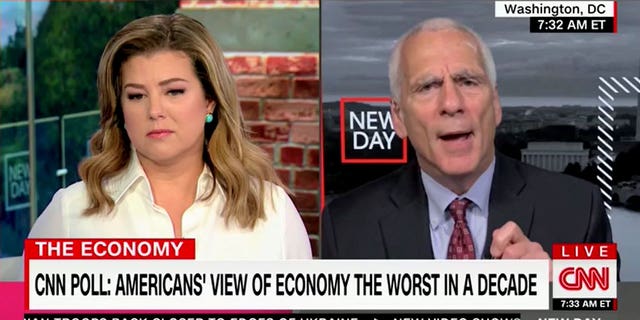 White House economic advisor Jared Bernstein appeared on CNN alongside host Brianna Keilar on May 5, 2022 to discuss the economy. (Screenshot/CNN)