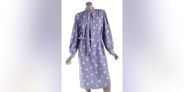 Betty White's lavender "Golden Girls" dress worn during publicity photos.
