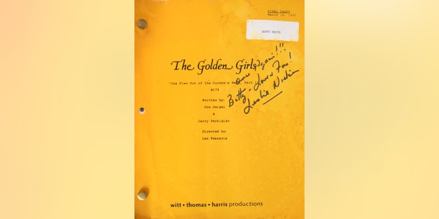 Signed "Golden Girls" script