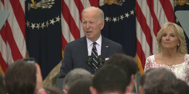 President Biden talked about students learning Spanish during a Cinco de Mayo event at the White House, giovedi, Maggio 5, 2022.