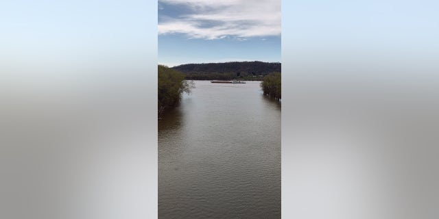Pictured here is the spot where the Kentucky River joins the Ohio River.