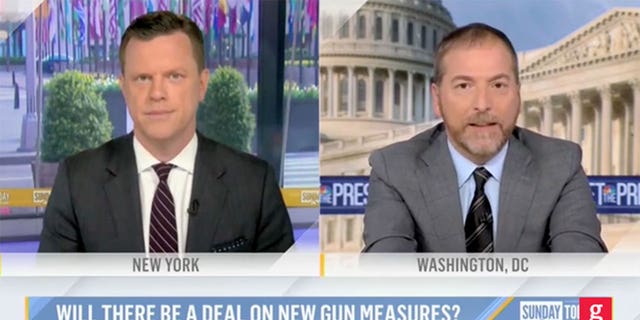 "Meet the Press" host Chuck Todd joined Willie Geist on "Sunday Today" to discuss the politics of gun legislation. 