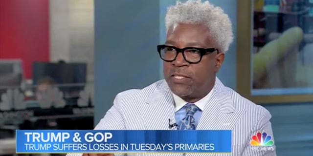 Cornell Belcher, a Democratic pollster joined NBC's "Meet the Press" on Sunday to discuss primaries. (Screenshot/NBC/MeetThePress)