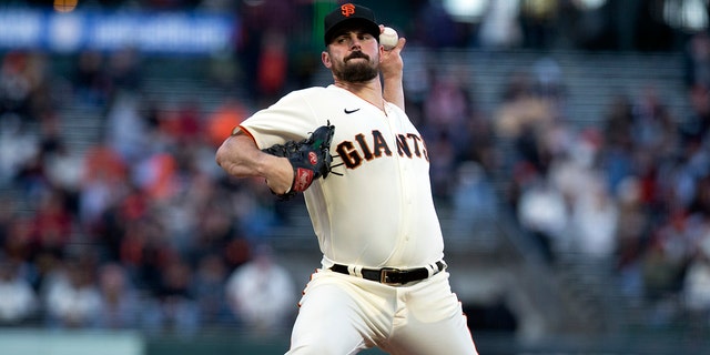 San Francisco Giants starting pitcher Carlos Rodon delivers against the Colorado Rockies during the second inning of a baseball game, Monday, May 9, 2022, in San Francisco. 