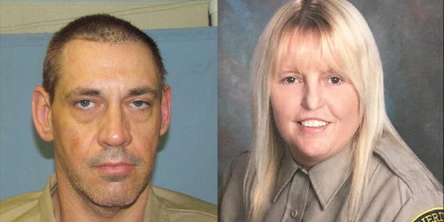 케이시 화이트, 왼쪽, is seen in his latest mugshot photo (Alabama Department of Correction); Vicky White