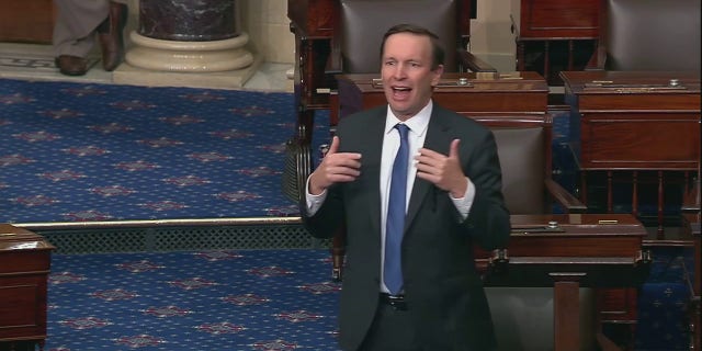 Sen. Chris Murphy, D-Conn., spoke from the Senate floor after the school shooting in Uvalde, Texas.