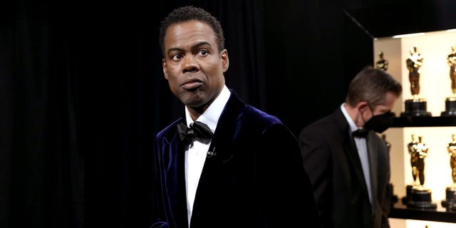 Chris Rock is seen backstage at the 94th Annual Academy Awards at Dolby Theater on March 27, 2022 in Hollywood, California.