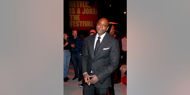 Chappelle attends the Opening Night Party presented by "Netflix Is a Joke" at W Hollywood on April 28, 2022, in Hollywood, California.