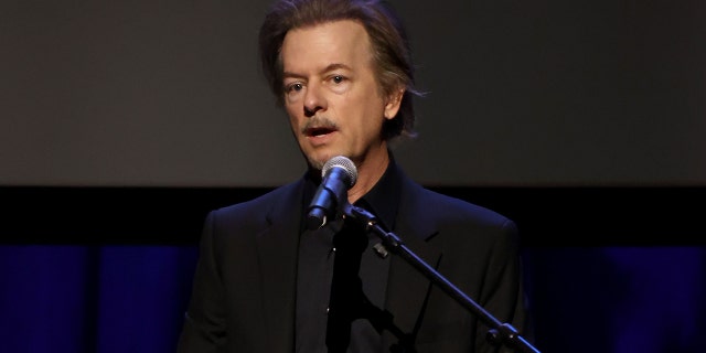 David Spade speaks onstage at "Norm Macdonald: Nothing Special" during Netflix Is A Joke at The Fonda Theatre May 3, 2022, in Los Angeles.