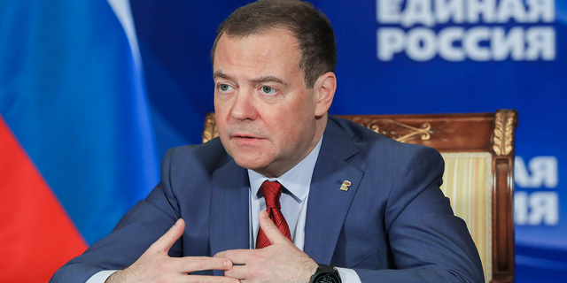 Russian Security Council Deputy Chairman and the head of the United Russia party Dmitry Medvedev made threats against NATO Friday, floating the idea of having Moscow propel alliance defenses out of Ukraine and through "the borders of Poland."