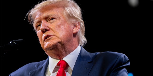 Former President Donald Trump speaks during the American Freedom Tour at the Austin Convention Center on May 14, 2022 in Austin, Texas.