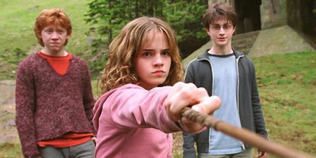 The popular "Harry Potter" movie franchise starred Daniel Radcliffe, Emma Watson and Rupert Grint as the three main characters, Harry, Hermione and Ron.