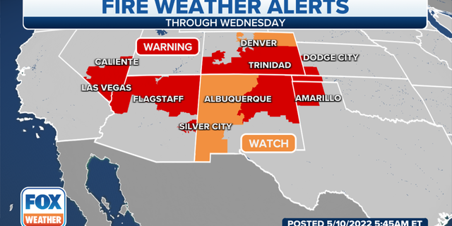 Southwest fire weather