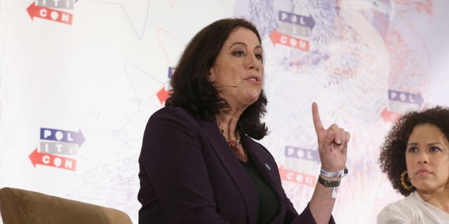 Christine Pelosi speaks onstage during Politicon 2018 at Los Angeles Convention Center on Oct. 21, 2018, in Los Angeles, California.