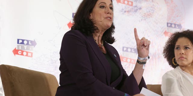 Christine Pelosi speaks onstage during Politicon 2018 at Los Angeles Convention Center on Oct. 21, 2018, in Los Angeles, California.