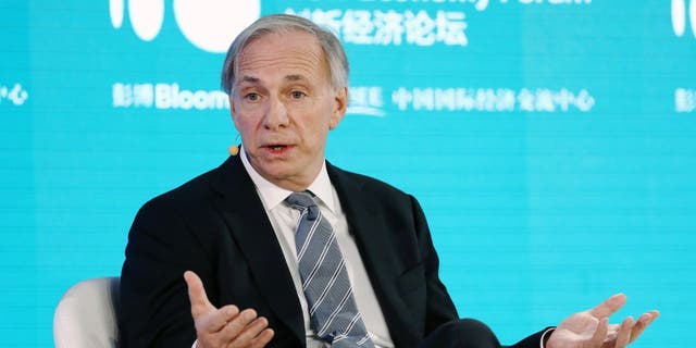 Ray Dalio, founder of Bridgewater Associates LP, speaks during a panel discussion at the Bloomberg New Economy Forum in Beijing, China.