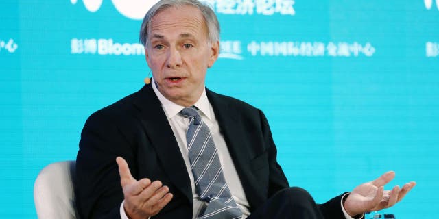 Ray Dalio, founder of Bridgewater Associates LP, speaks during a panel discussion at the Bloomberg New Economy Forum in Beijing, China.