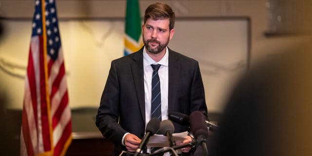 Mike Schmidt, Multnomah County district attorney, speaks to the media at City Hall on Aug. 30, 2020, in Portland, Oregon.