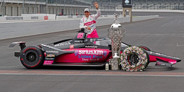 Helio Castroneves won the 2021 Indy 500 for Meyer Shank Racing.