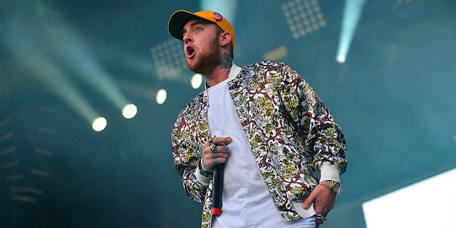 Mac Miller performs at the Okeechobee Music and Arts Festival in Florida in 2016. Miller died of an overdose in Los Angeles in 2018. 