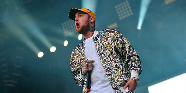 Mac Miller performs at the Okeechobee Music and Arts Festival in Florida in 2016. Miller died of an overdose in Los Angeles in 2018.