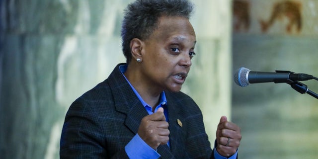 Chicago Mayor Lori Lightfoot. (Jose M. Osorio/Chicago Tribune/Tribune News Service via Getty Images)