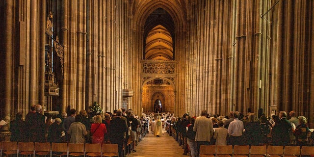 Canterbury Cathedral in Canterbury, UK.