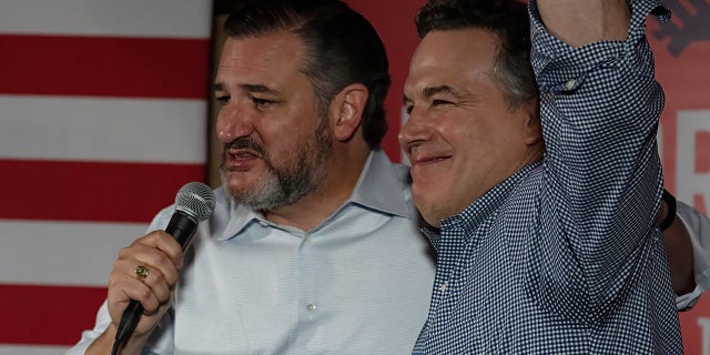 Texas Sen. Ted Cruz campaigns with Pennsylvania Senate hopeful Dave McCormick.