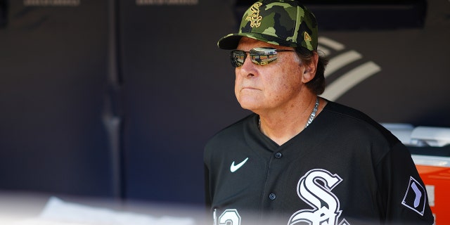 Manager Tony La Russa #22 of the Chicago White Sox looks on prior to the game between the Chicago White Sox and the New York Yankees at Yankee Stadium on Sunday, May 22, 2022 in New York, New York.