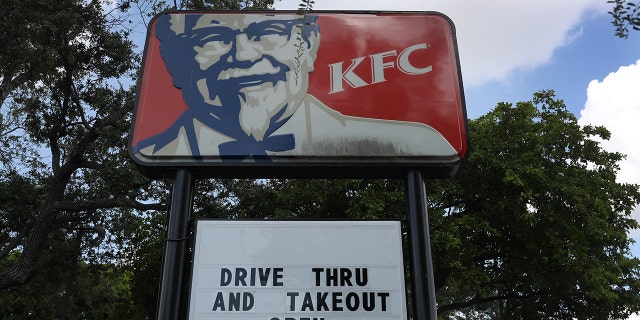 A KFC restaurant on July 14, 2020.