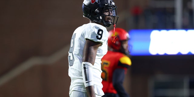 Christian Matthew of the Valdosta State Blazers against the Ferris State Bulldogs during the Division II championship at McKinney ISD Stadium Dec. 18, 2021.