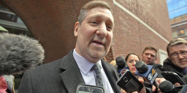 Bruce Singal speaks to reporters after a trial on March 22, 2017.