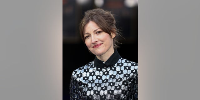 Kelly Macdonald attends the UK Premiere of  "Operation Mincemeat" at The Curzon Mayfair in April.