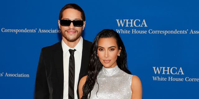Pete Davidson and Kim Kardashian made their red carpet debut at the 2022 White House Correspondents' Association Dinner.
