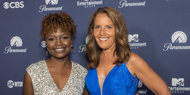WASHINGTON, DC - APRIL 30: (L-R) Karine Jean-Pierre and her partner, CNN correspondent Suzanne Malveaux at Paramount’s White House Correspondents’ Dinner after party in Washington, DC. (Photo by Shedrick Pelt/Getty Images)