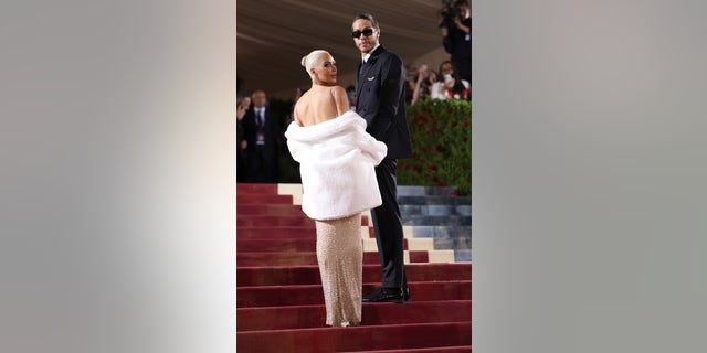 Kim Kardashian and Pete Davidson attend The 2022 Met Gala Celebrating "In America: An Anthology of Fashion."