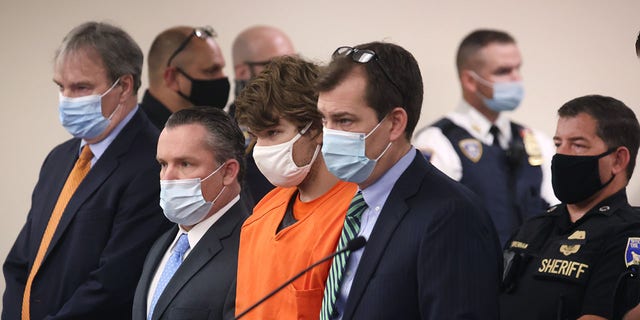 Payton Gendron appears before a judge at the Erie County Courthouse on May 19, 2022 in Buffalo, New York. 
