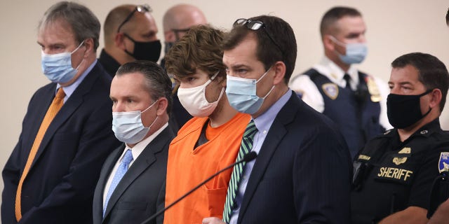 Payton Gendron appears before a judge at the Erie County Courthouse on May 19, 2022 in Buffalo, New York. 