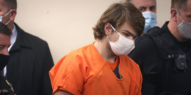 Payton Gendron arrives for a hearing at the Erie County Courthouse on May 19, 2022, in Buffalo, New York. 