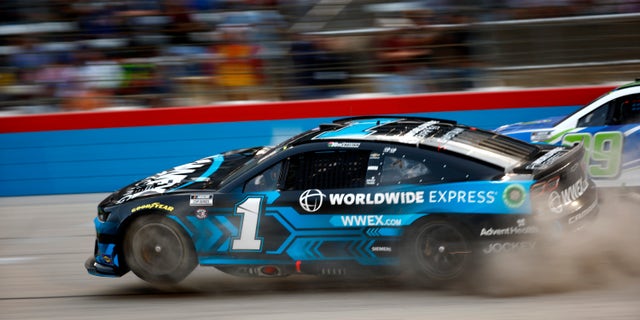 Ross Chastain crashed out of the NASCAR All-Star race when he ran into the back of Kyle Busch's slowing car.