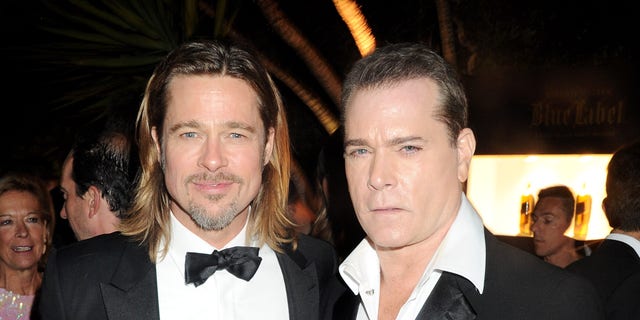 Brad Pitt and Ray Liotta attend the "Killing Them Softly: after party hosted by Chopard, Matchless and Johnnie Walker Blue Label at Villa St. George on May 22, 2012, in Cannes, France.