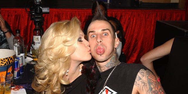 Shanna Moakler and Travis Barker during Beachers Comedy Madhouse - October 9, 2004. The couple share two children together.